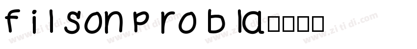 f i l son p ro b la字体转换